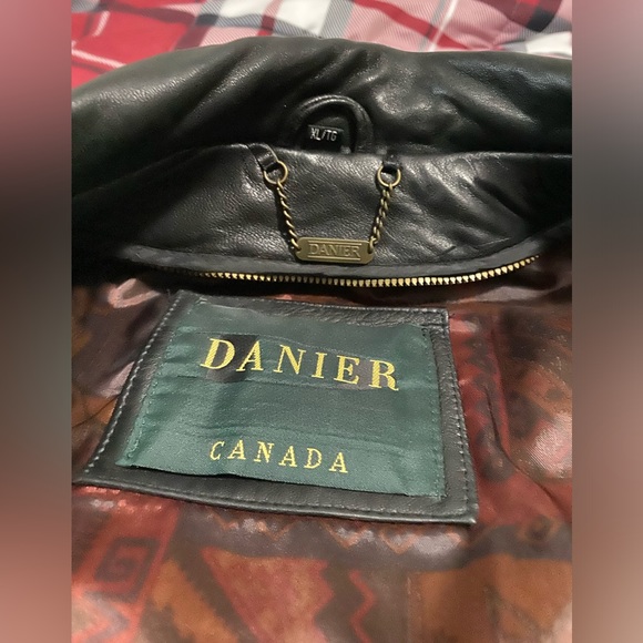 Vintage Danier Mens Leather Jacket XL - Picture 4 of 6